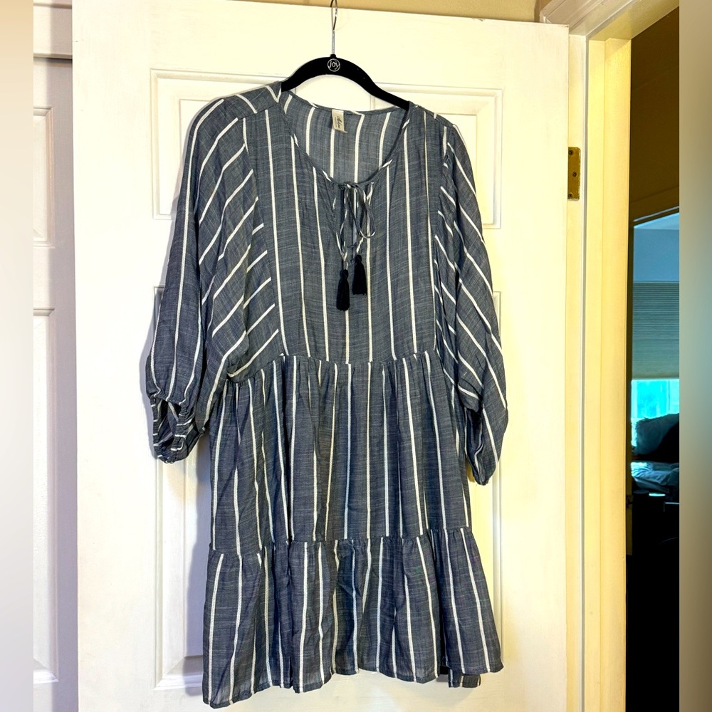 Mahina Hawaii navy and white striped Mini